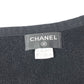 CHANEL 19C CC ココマーク ロゴ ビーチタオル バスタオル インテリア ひざかけ ブランケット タオル コットン ユニセックス ブラック