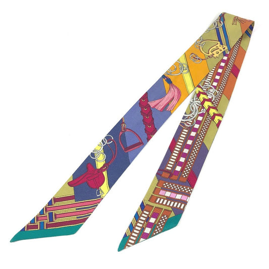 HERMES ツイリー ツィリー バンドースカーフ アクセサリー スカーフ シルク レディース マルチカラー