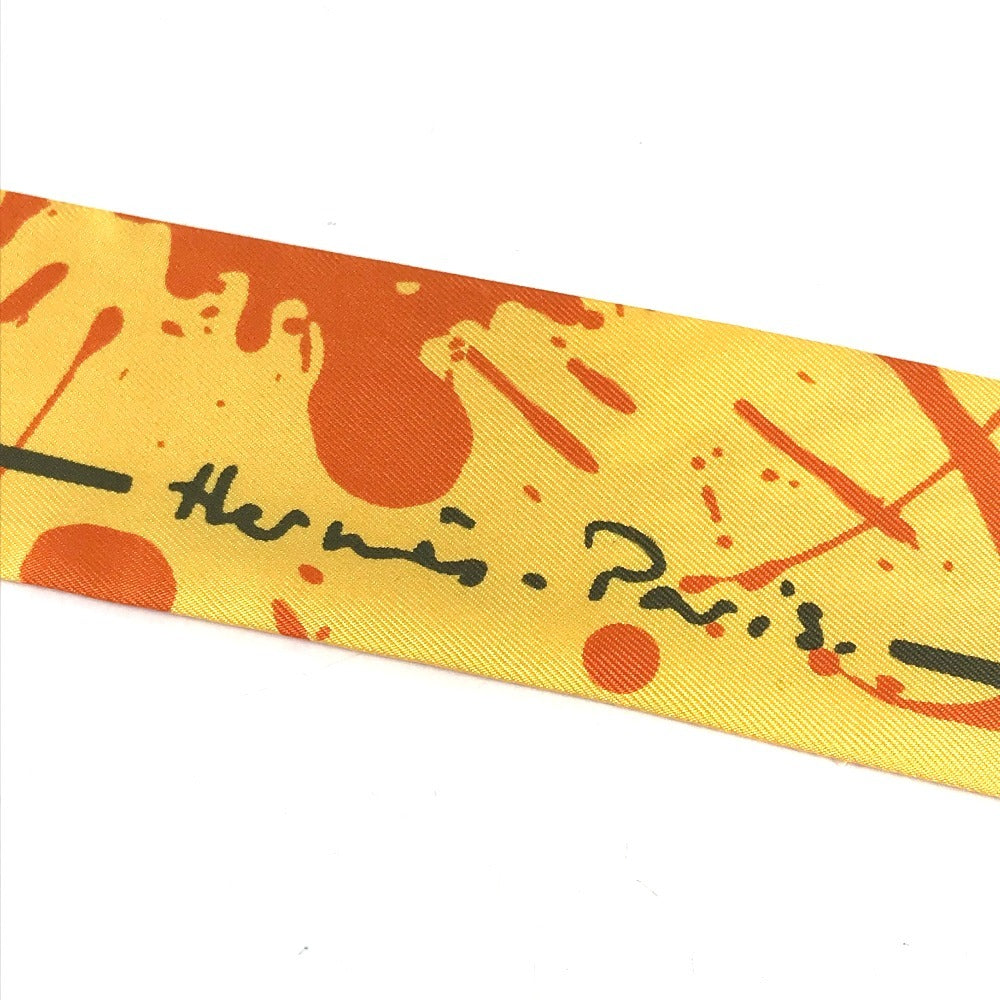 HERMES ツイリー ツィリー バンドースカーフ アクセサリー スカーフ シルク レディース オレンジ