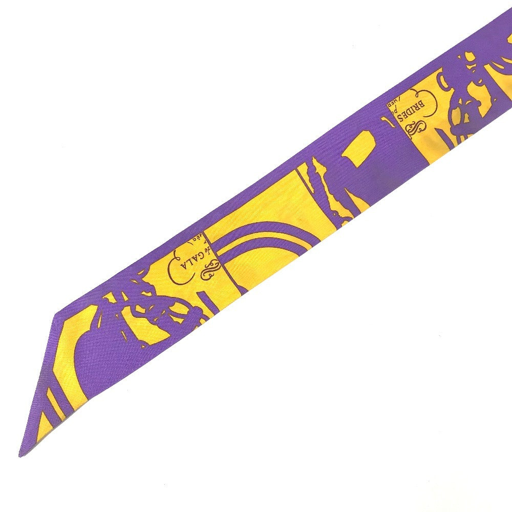 HERMES ツイリー ツィリー バンドースカーフ アクセサリー スカーフ シルク レディース パープル