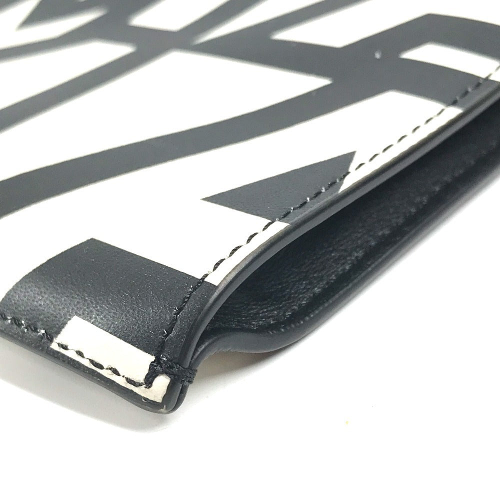 FENDI MARC JACOBS マークジェイコブス コラボ ロゴ カバン セカンドバッグ ポーチ ストラップ付き クラッチバッグ レザー ユニセックス ブラック
