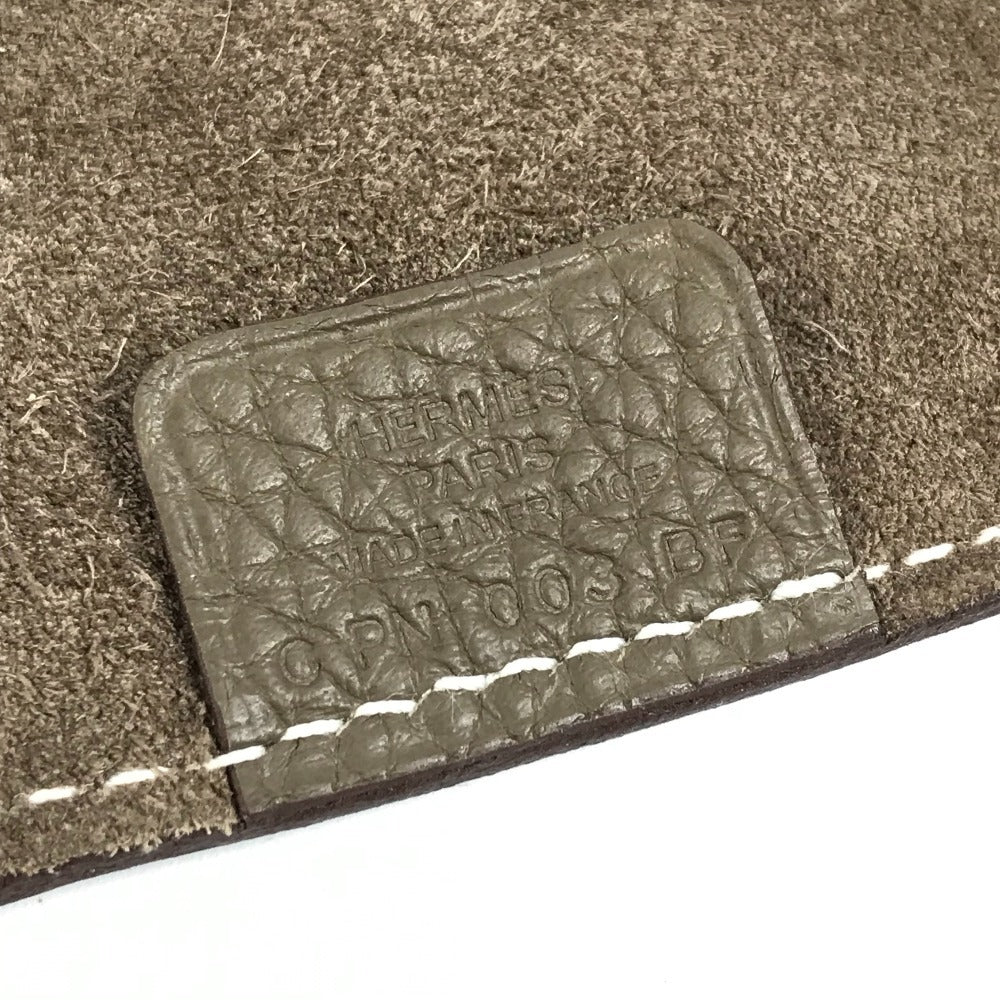 HERMES ミーズエルランスデスク パンチングロゴ Hロゴ ミーズ エ ルランス デスク 特大 インテリア シート 雑貨 トリヨン ユニセックス エトゥープ グレー