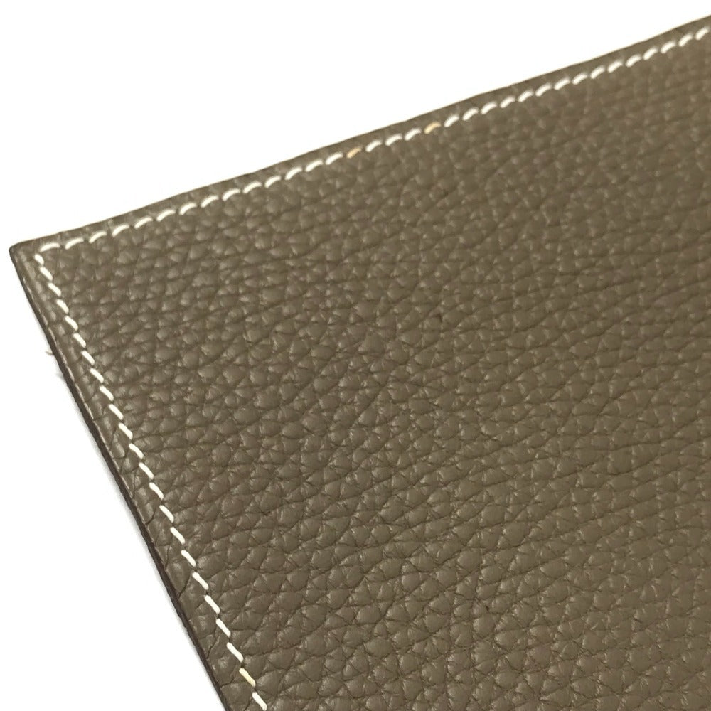 HERMES ミーズエルランスデスク パンチングロゴ Hロゴ ミーズ エ ルランス デスク 特大 インテリア シート 雑貨 トリヨン ユニセックス エトゥープ グレー