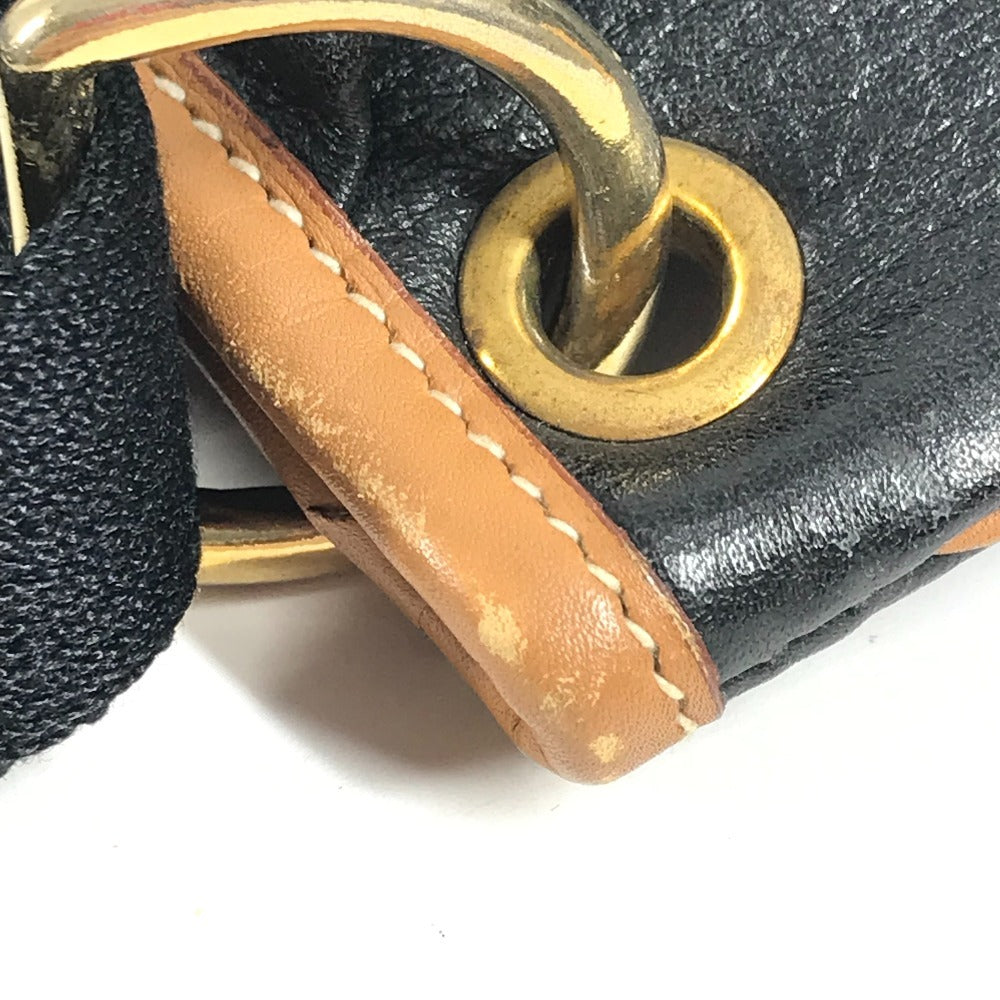 HERMES ヴィンテージ ロデオ ロゴ 斜め掛け カバン ショルダーバッグ アルデンヌ ユニセックス ブラック