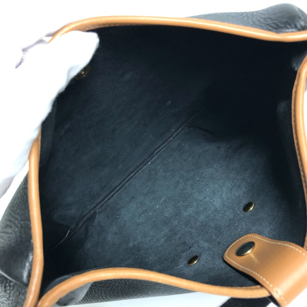 HERMES ヴィンテージ ロデオ ロゴ 斜め掛け カバン ショルダーバッグ アルデンヌ ユニセックス ブラック