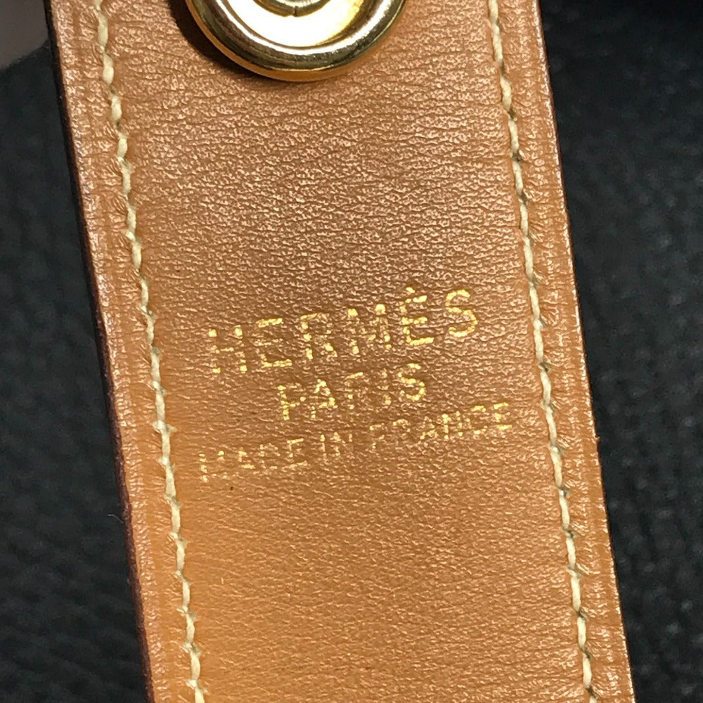 HERMES ヴィンテージ ロデオ ロゴ 斜め掛け カバン ショルダーバッグ アルデンヌ ユニセックス ブラック
