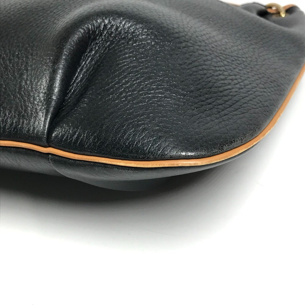 HERMES ヴィンテージ ロデオ ロゴ 斜め掛け カバン ショルダーバッグ アルデンヌ ユニセックス ブラック