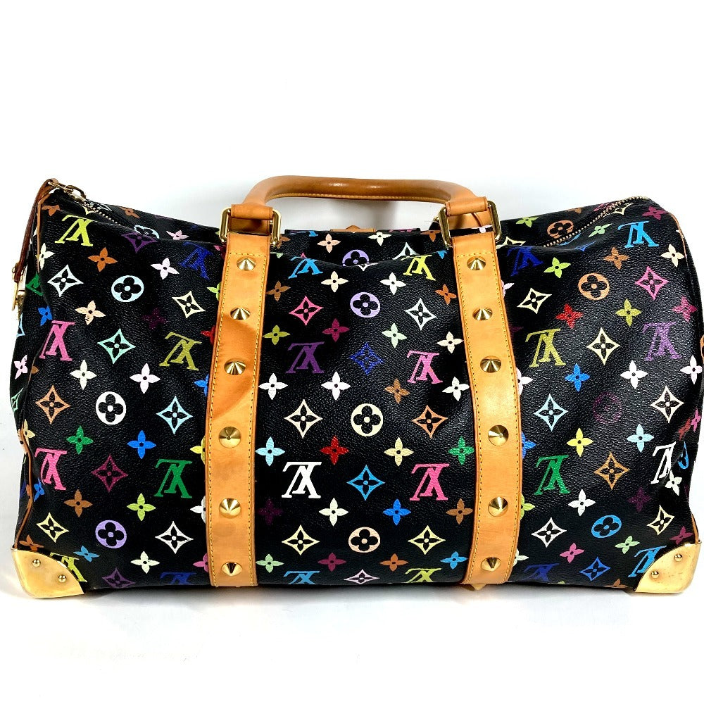 LOUIS VUITTON M92640 モノグラムマルチカラー 村上隆 スタッズ キーポル45 キーポル 45 カバン 旅行バッグ トラベルバッグ ハンドバッグ ボストンバッグ モノグラムマルチカラーキャンバス ユニセックス ノワール ブラック