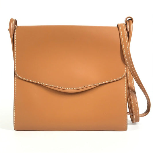 HERMES ヴィンテージ カバン 斜め掛け フラップ ショルダーバッグ ヴォーシャモニー ユニセックス ナチュラル ブラウン