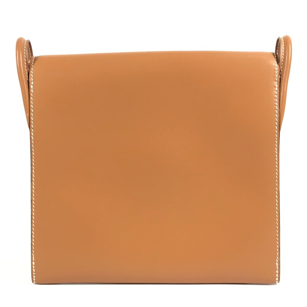 HERMES ヴィンテージ カバン 斜め掛け フラップ ショルダーバッグ ヴォーシャモニー ユニセックス ナチュラル ブラウン