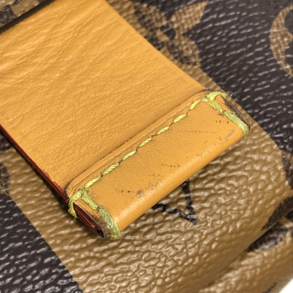 LOUIS VUITTON M81005 モノグラムストライプ NIGOコラボ ダブルフォンポーチ 斜め掛け カバン ポシェット ショルダーバッグ モノグラムキャンバス ユニセックス ブラウン