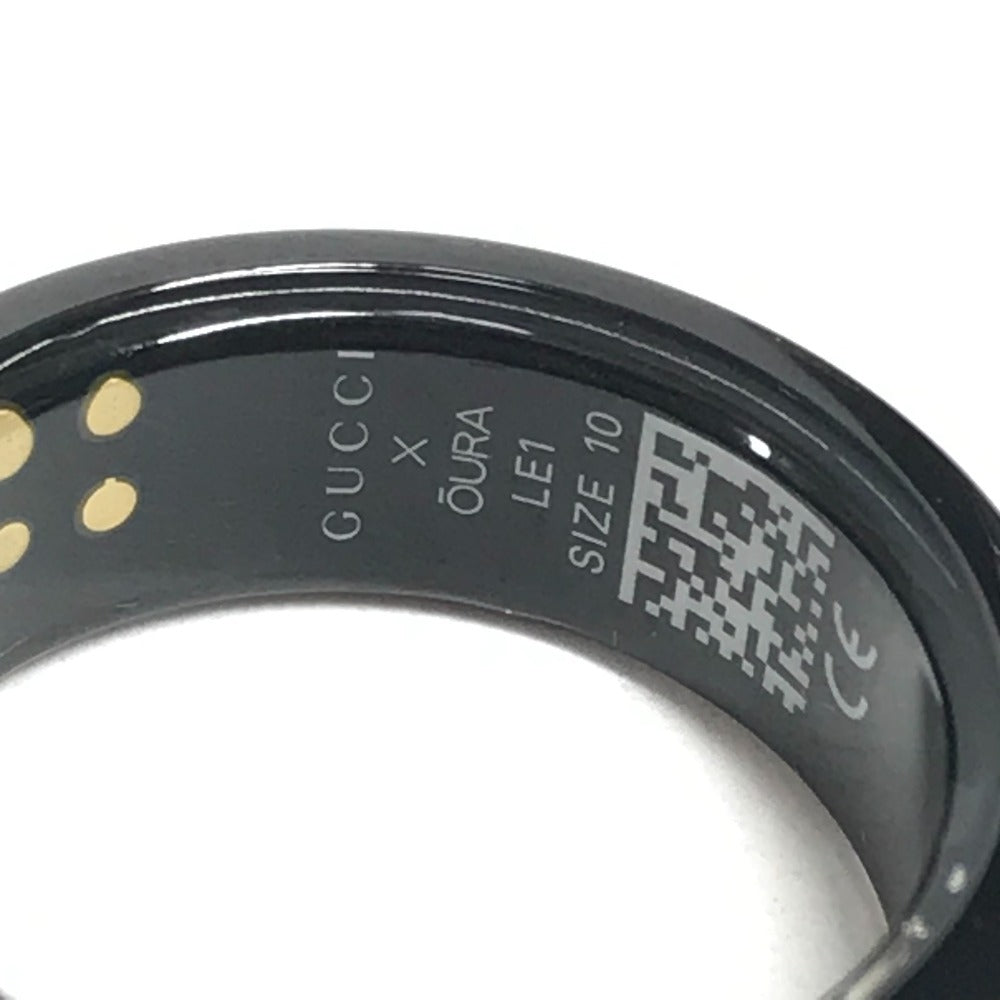 GUCCI 705220 オーラ OURA スマートリング インターロッキングG アクセサリー 電子機器 リング・指輪 チタン ユニセックス ブラック