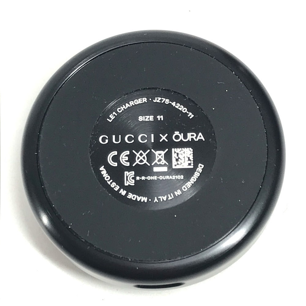 GUCCI 705220 オーラ OURA スマートリング インターロッキングG アクセサリー 電子機器 リング・指輪 チタン ユニセックス ブラック