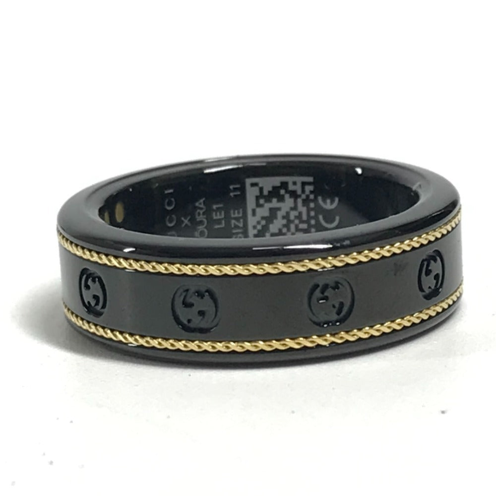 GUCCI 705220 オーラ OURA スマートリング インターロッキングG アクセサリー 電子機器 リング・指輪 チタン ユニセックス ブラック