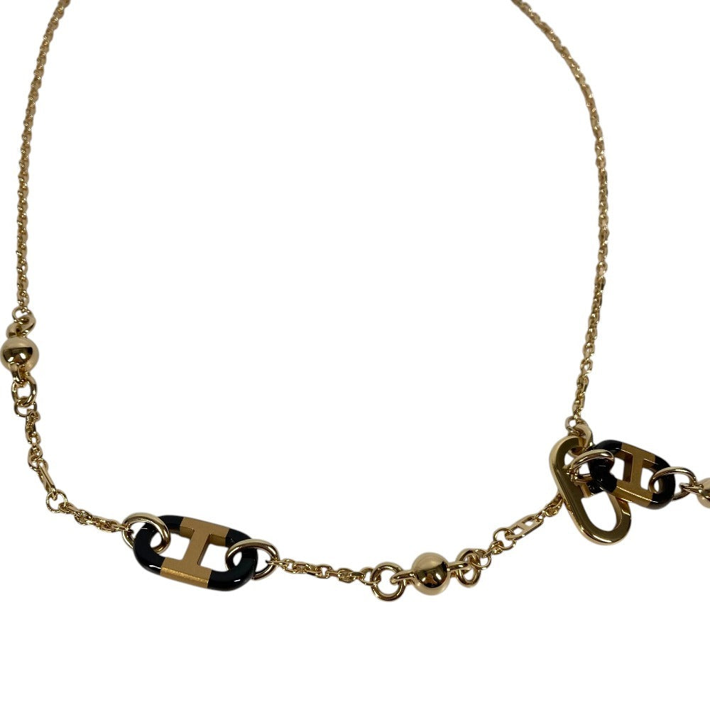 HERMES Sur Mer PM Sur Mer PM Chain Accessory Jewelry Necklace Buffalo Horn Unisex Gold