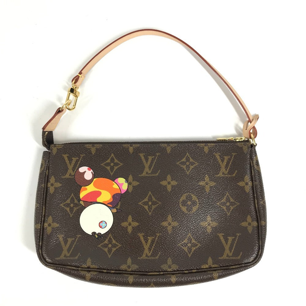 LOUIS VUITTON M51981 モノグラム パンダ 村上隆 ポシェットアクセソワール カバン アクセサリーポーチ ハンドバッグ ショルダーバッグ モノグラムキャンバス レディース ブラウン