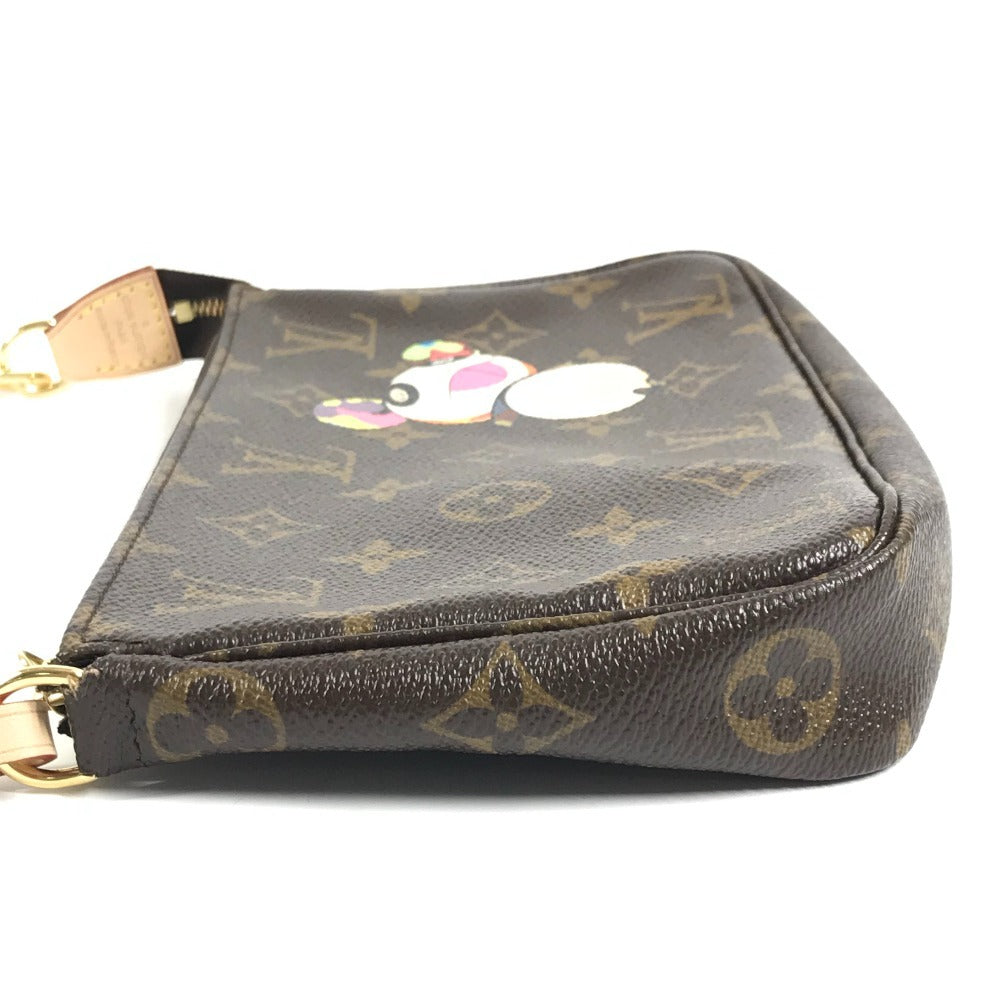 LOUIS VUITTON M51981 モノグラム パンダ 村上隆 ポシェットアクセソワール カバン アクセサリーポーチ ハンドバッグ ショルダーバッグ モノグラムキャンバス レディース ブラウン