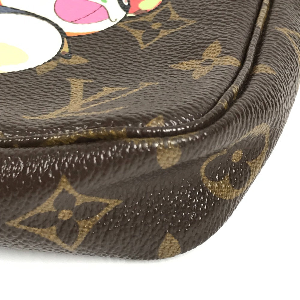 LOUIS VUITTON M51981 モノグラム パンダ 村上隆 ポシェットアクセソワール カバン アクセサリーポーチ ハンドバッグ ショルダーバッグ モノグラムキャンバス レディース ブラウン