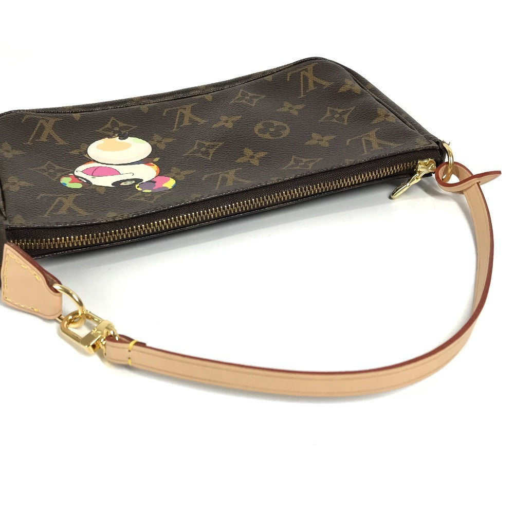 LOUIS VUITTON M51981 モノグラム パンダ 村上隆 ポシェットアクセソワール カバン アクセサリーポーチ ハンドバッグ ショルダーバッグ モノグラムキャンバス レディース ブラウン