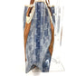 CELINE Pouch Triomphe Logo Beach Bag Handbag Tote Bag Shoulder Bag Vinyl/Leather Unisex Blue