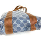 CELINE Pouch Triomphe Logo Beach Bag Handbag Tote Bag Shoulder Bag Vinyl/Leather Unisex Blue
