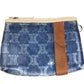 CELINE Pouch Triomphe Logo Beach Bag Handbag Tote Bag Shoulder Bag Vinyl/Leather Unisex Blue