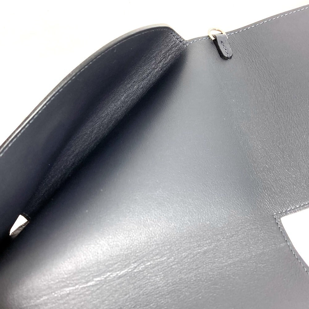 HERMES Heart Carnet Secret Notebook Memo Pad Stationery Case Notebook Cover Swift Unisex Ardoise Black