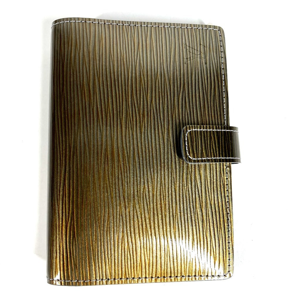 LOUIS VUITTON M99080 Cyber Epi Agenda PM Agenda PM Ballpoint Pen System Planner Case Stationery Planner Cover Epi Leather Unisex Metallic