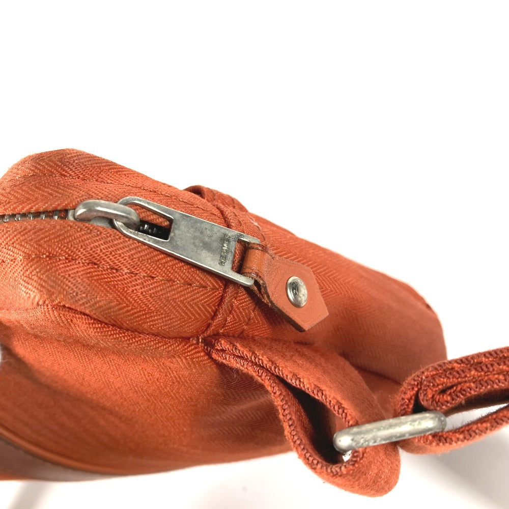HERMES Acapulco Ceinture Cabas Cross Shoulder Bag Waist Bag Body Bag Polyamide Women's Orange