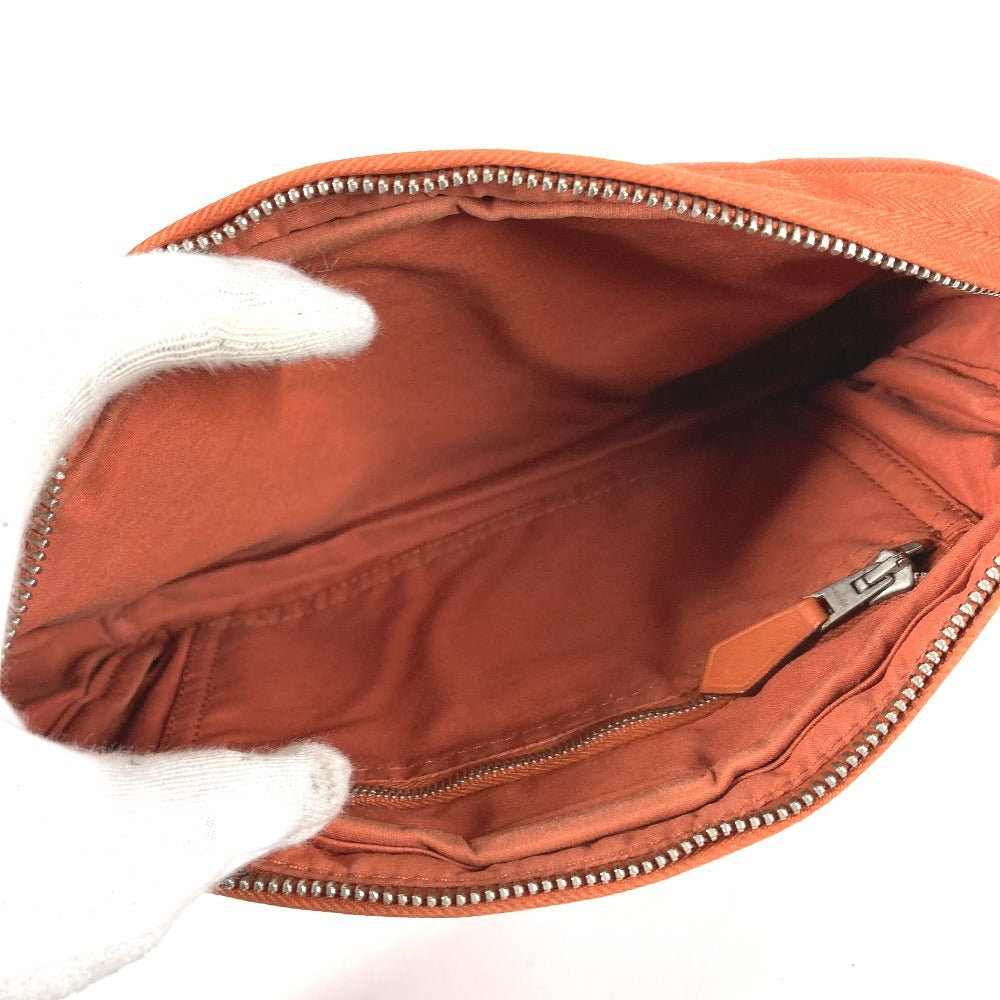 HERMES Acapulco Ceinture Cabas Cross Shoulder Bag Waist Bag Body Bag Polyamide Women's Orange
