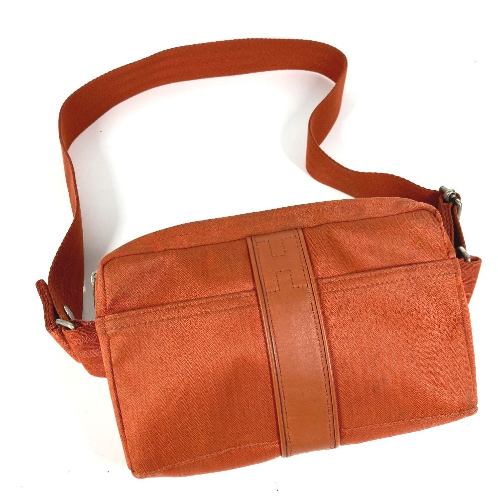 HERMES Acapulco Ceinture Cabas Cross Shoulder Bag Waist Bag Body Bag Polyamide Women's Orange