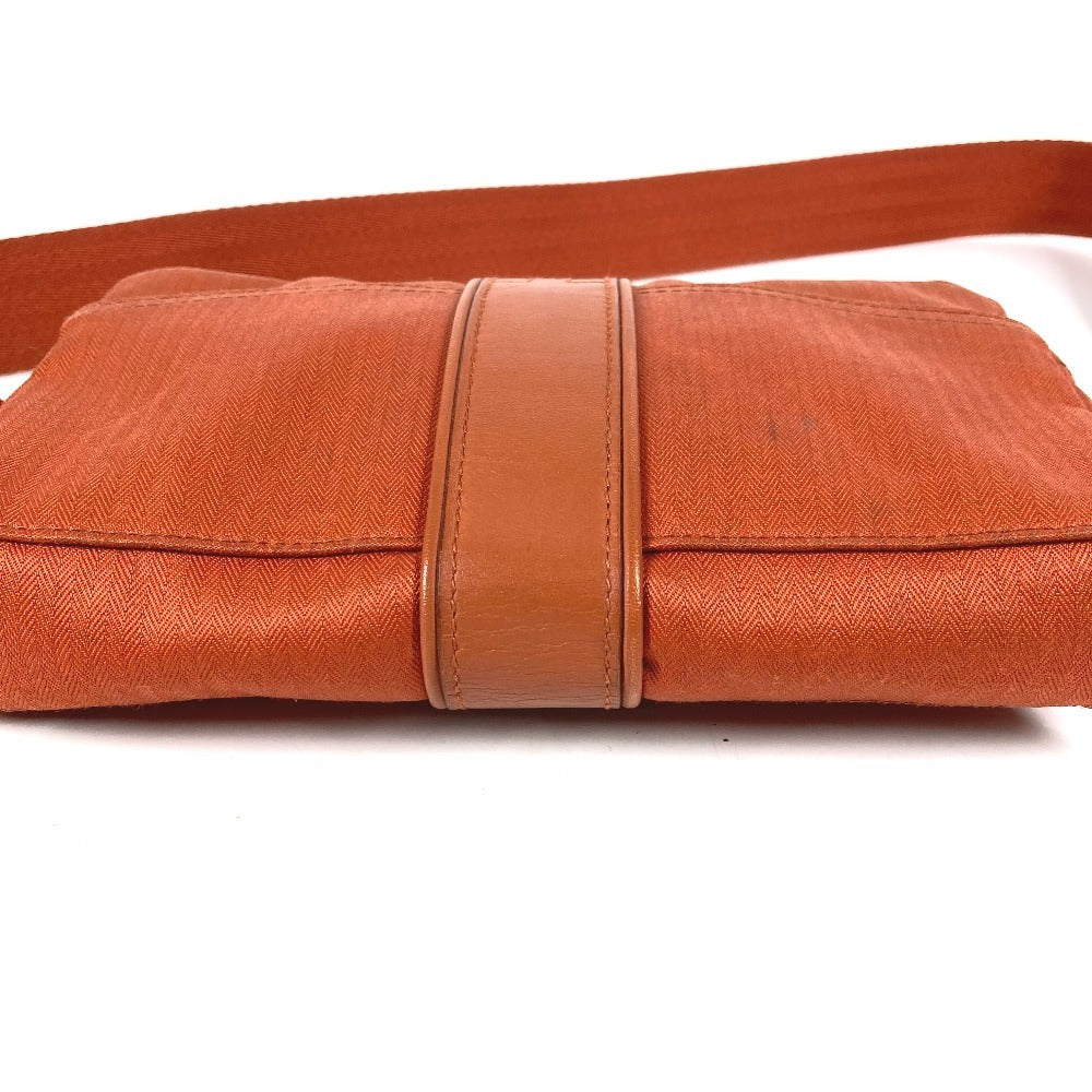 HERMES Acapulco Ceinture Cabas Cross Shoulder Bag Waist Bag Body Bag Polyamide Women's Orange