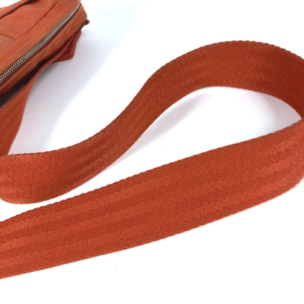 HERMES Acapulco Ceinture Cabas Cross Shoulder Bag Waist Bag Body Bag Polyamide Women's Orange