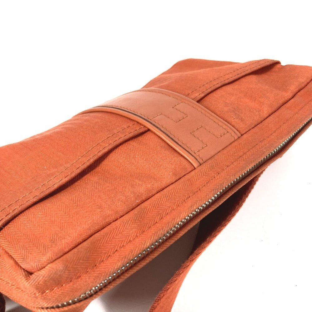 HERMES Acapulco Ceinture Cabas Cross Shoulder Bag Waist Bag Body Bag Polyamide Women's Orange