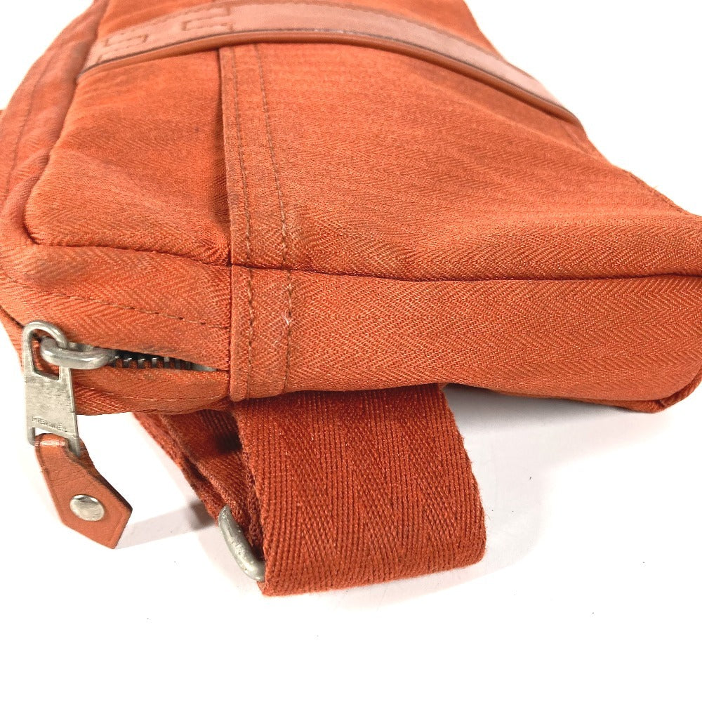 HERMES Acapulco Ceinture Cabas Cross Shoulder Bag Waist Bag Body Bag Polyamide Women's Orange