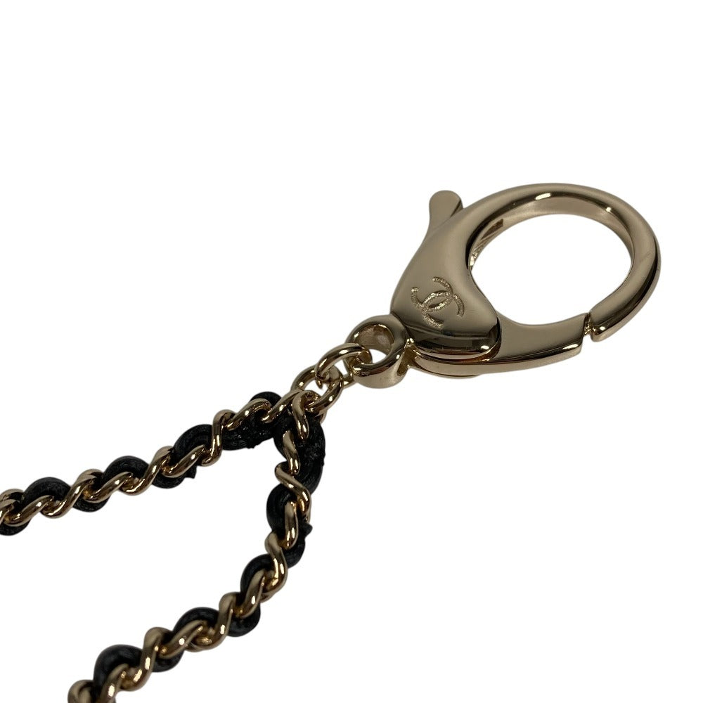 CHANEL ABA121 B23C CC Coco Mark Logo Matelasse Bag Bag Charm Pendant Top Key Holder Metal Ladies Black
