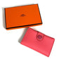 HERMES RMS R.M.S Card Case Leather Accessory Pass Case Bi-fold Card Holder Evercolor Ladies Rose Azalea Pink
