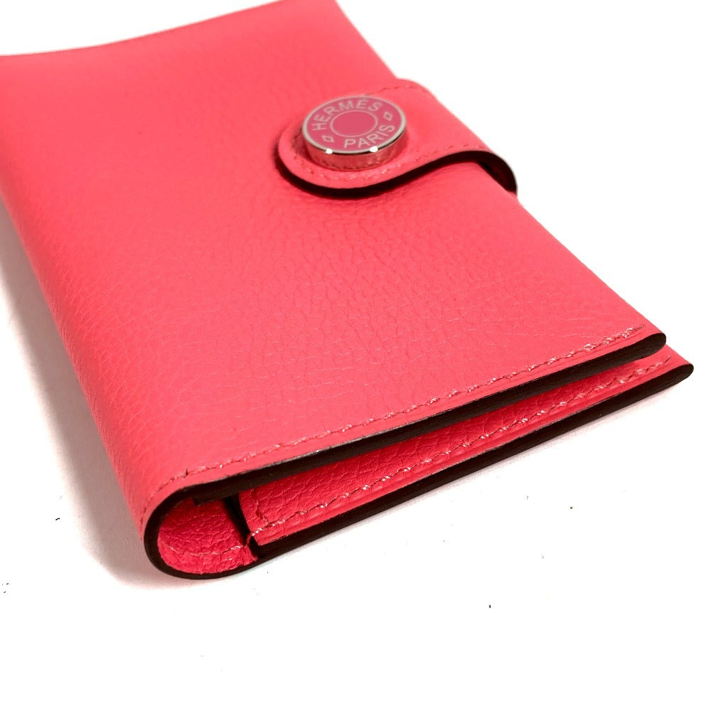 HERMES RMS R.M.S Card Case Leather Accessory Pass Case Bi-fold Card Holder Evercolor Ladies Rose Azalea Pink