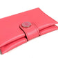 HERMES RMS R.M.S Card Case Leather Accessory Pass Case Bi-fold Card Holder Evercolor Ladies Rose Azalea Pink
