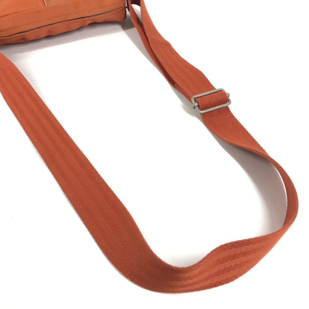HERMES アカプルコ バンドリエール カバン 斜め掛け ポシェット ショルダーバッグ キャンバス ユニセックス オレンジ