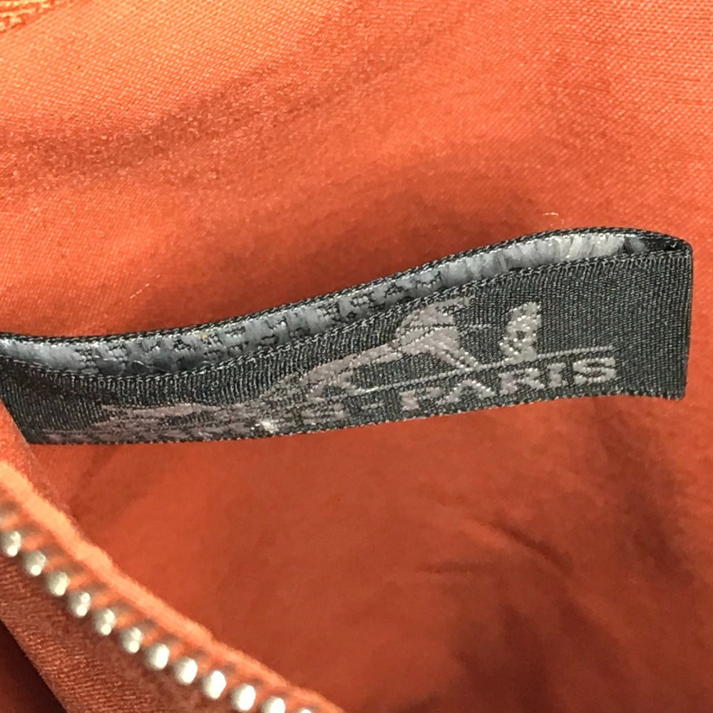 HERMES アカプルコ バンドリエール カバン 斜め掛け ポシェット ショルダーバッグ キャンバス ユニセックス オレンジ