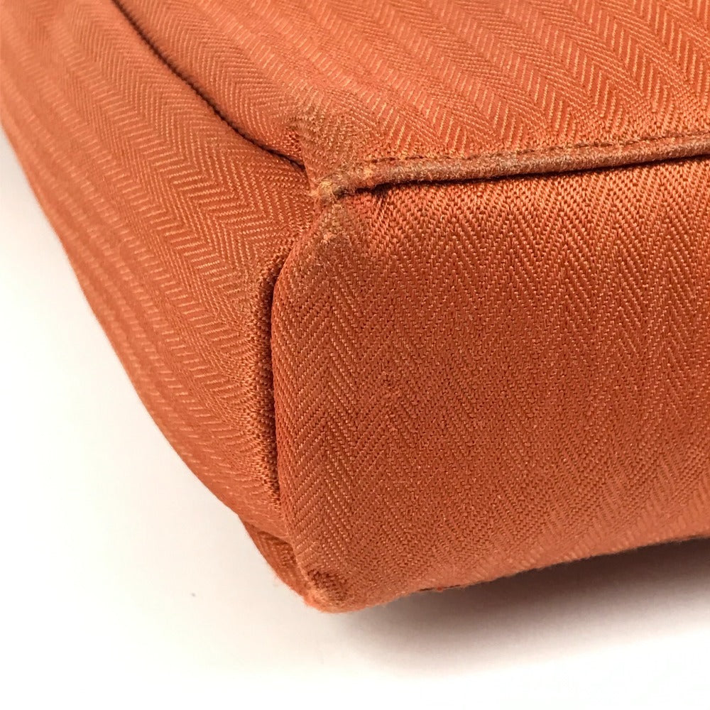 HERMES アカプルコ バンドリエール カバン 斜め掛け ポシェット ショルダーバッグ キャンバス ユニセックス オレンジ