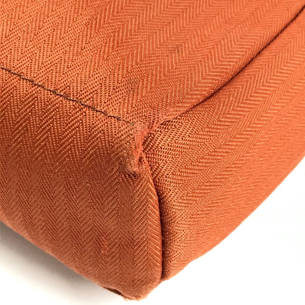 HERMES アカプルコ バンドリエール カバン 斜め掛け ポシェット ショルダーバッグ キャンバス ユニセックス オレンジ