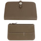 HERMES Dogon Duo GM Dogon Duo GM Wallet Long Wallet Togo Ladies Etoupe Gray