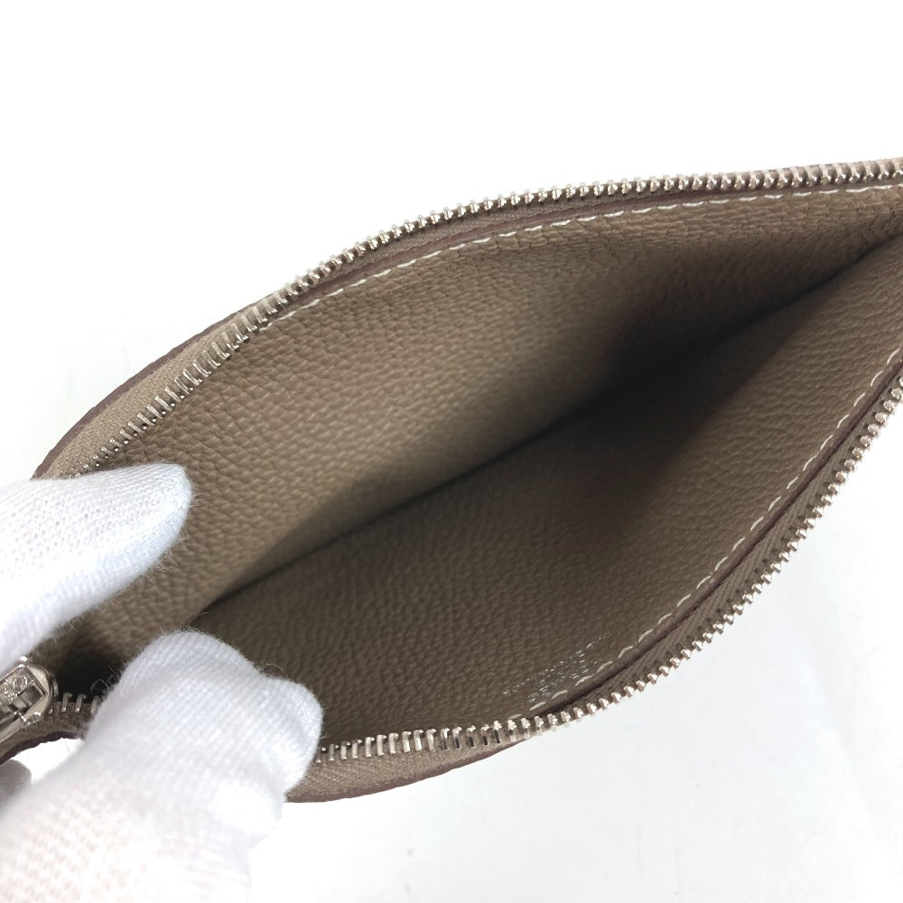 HERMES Dogon Duo GM Dogon Duo GM Wallet Long Wallet Togo Ladies Etoupe Gray