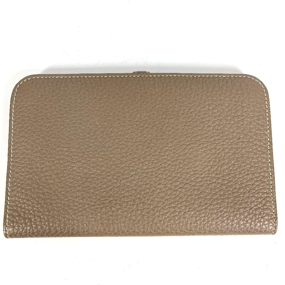 HERMES Dogon Duo GM Dogon Duo GM Wallet Long Wallet Togo Ladies Etoupe Gray