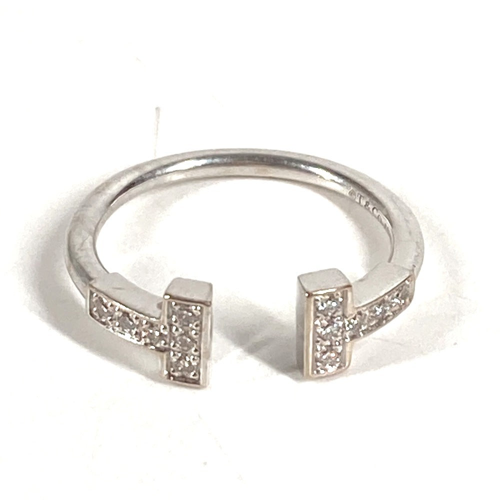 TIFFANY&Co. ジュエリー アクセサリー Tワイヤー ダイヤ ロゴ ダイヤモンド 750 金 K18 18K リング・指輪 Au750 レディース シルバー