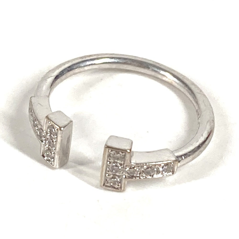 TIFFANY&Co. ジュエリー アクセサリー Tワイヤー ダイヤ ロゴ ダイヤモンド 750 金 K18 18K リング・指輪 Au750 レディース シルバー