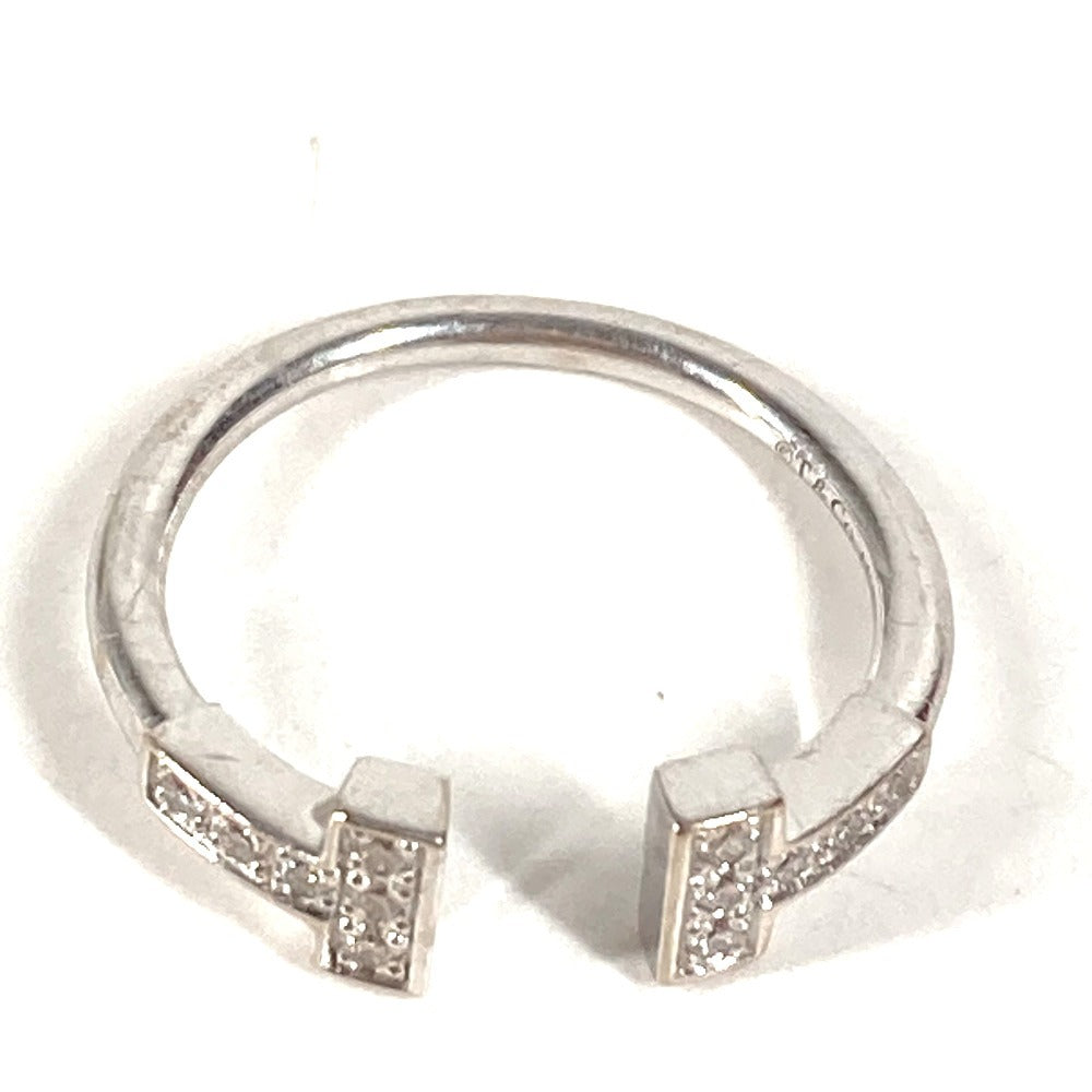 TIFFANY&Co. ジュエリー アクセサリー Tワイヤー ダイヤ ロゴ ダイヤモンド 750 金 K18 18K リング・指輪 Au750 レディース シルバー