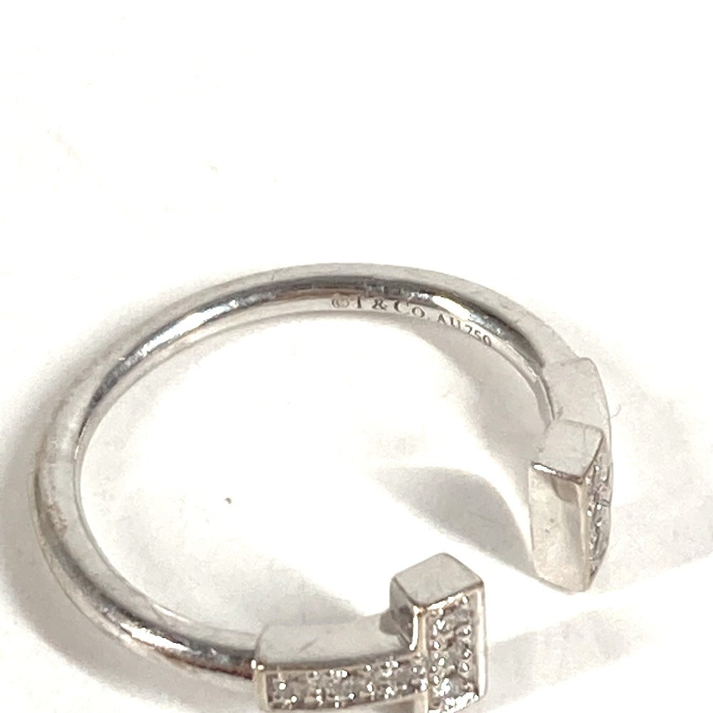 TIFFANY&Co. ジュエリー アクセサリー Tワイヤー ダイヤ ロゴ ダイヤモンド 750 金 K18 18K リング・指輪 Au750 レディース シルバー